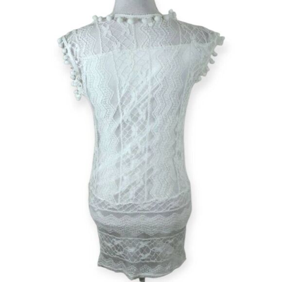 AMAZON LACE TUNIC/DRESS SZ.S EUC.  GORGEOUS TUNIC IN EXCELLENT USED CONDITION. - Picture 6 of 7